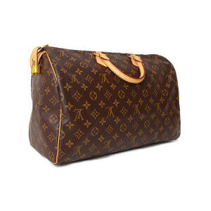 Louis Vuitton Leather Bag Speedy Boston Monogram Brown